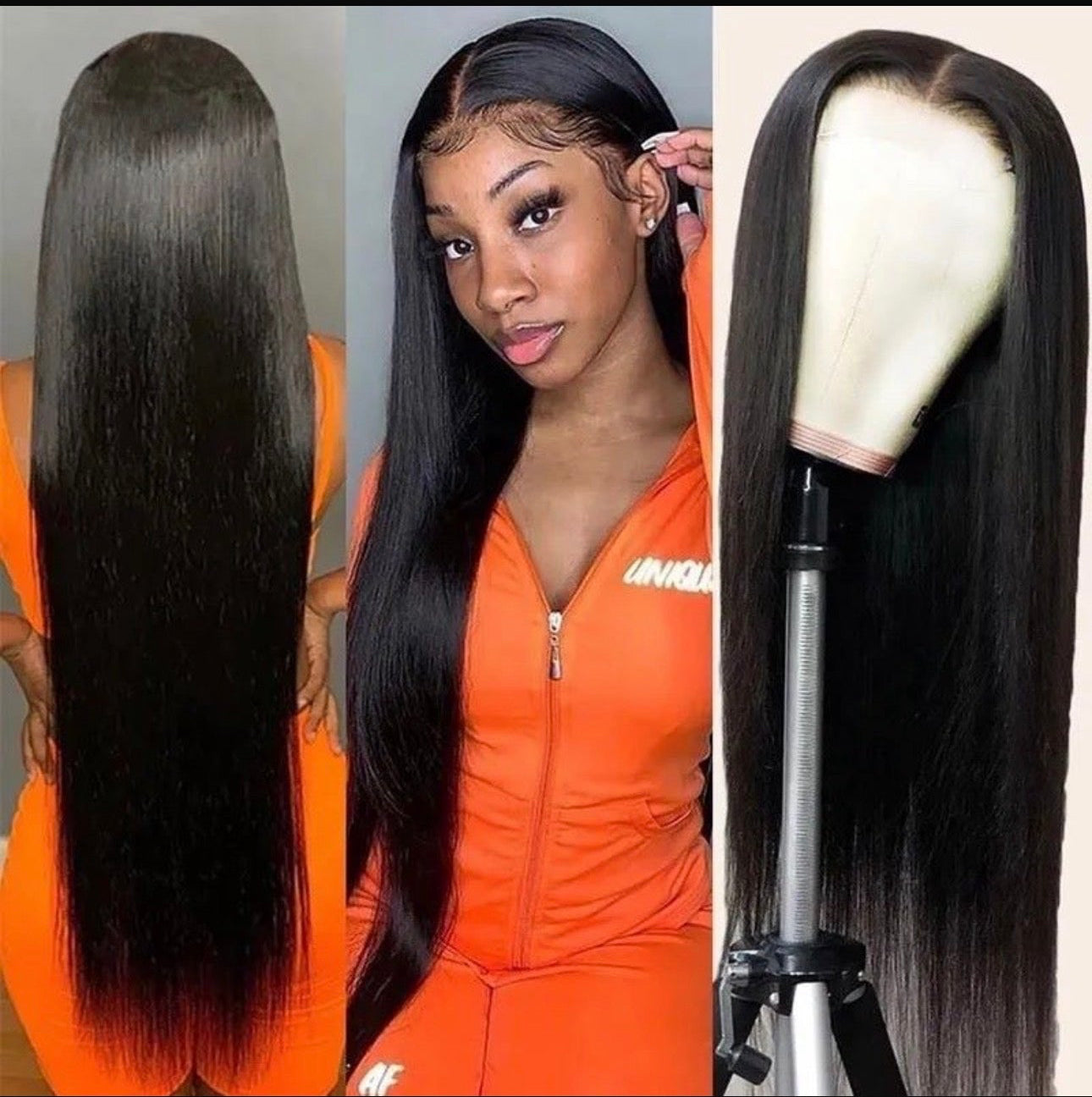 Straight Human wig