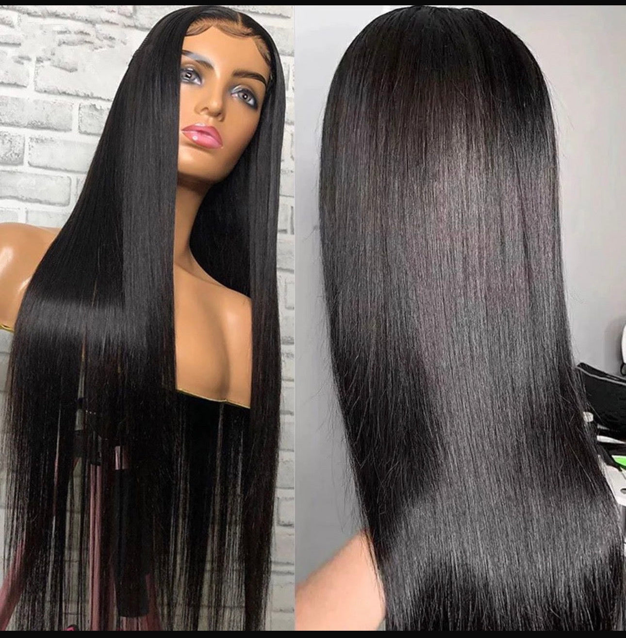 Straight Human wig