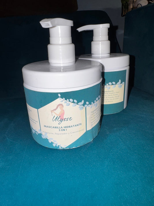 Mascarilla Hidratante 3 en 1/ 3-in-1 moisturizing Hair mask